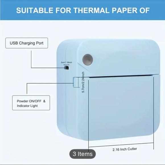 Two Portable Mini Printers - Picture 4 of 6